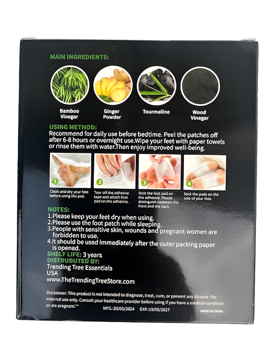 Deep Cleansing Detox Foot Pads - 3 Pack (30 count)
