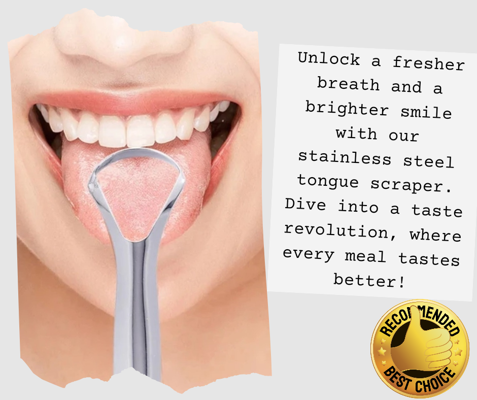 2- Pack Stainless Steel Tongue Scraper w/Travel Cases