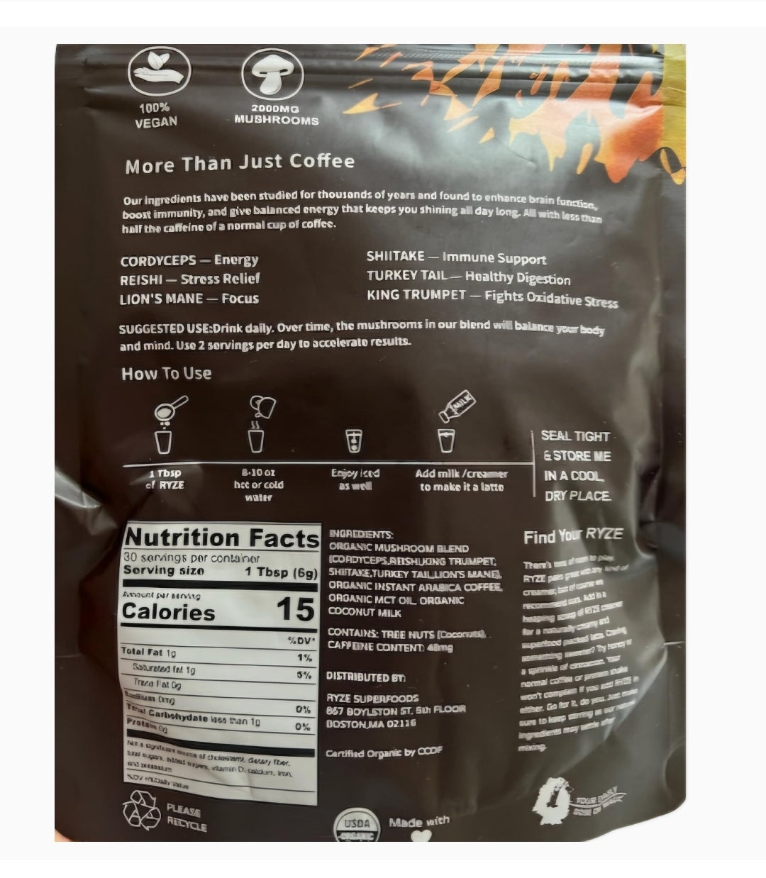 Trending Tree Essentials Mushroom Coffee -1 pack (30 servings) 6.5 oz